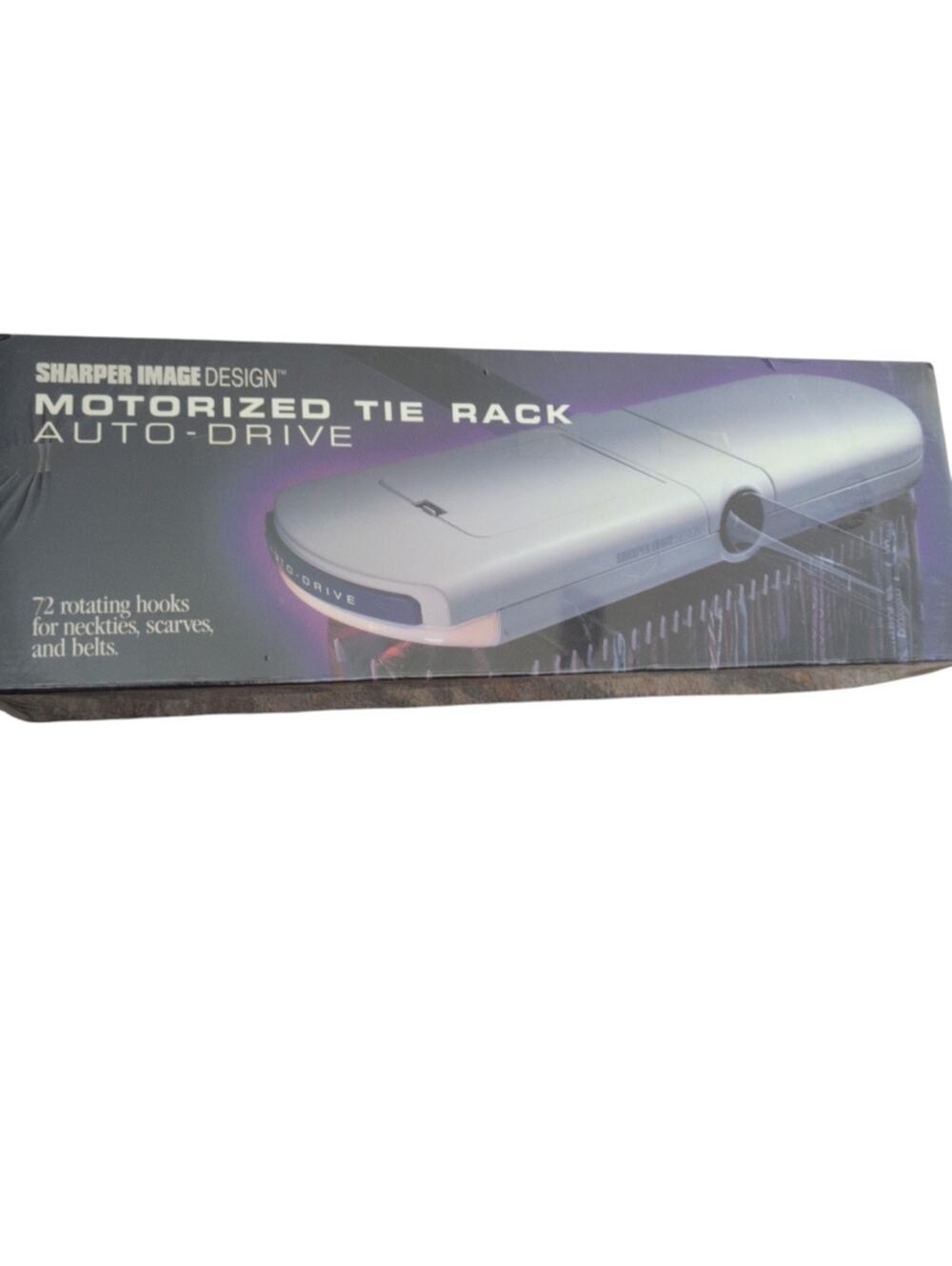 Sharper Image Motorized Tie Rack Rotating 72 Hook Ties Scarves Belts New SM 605